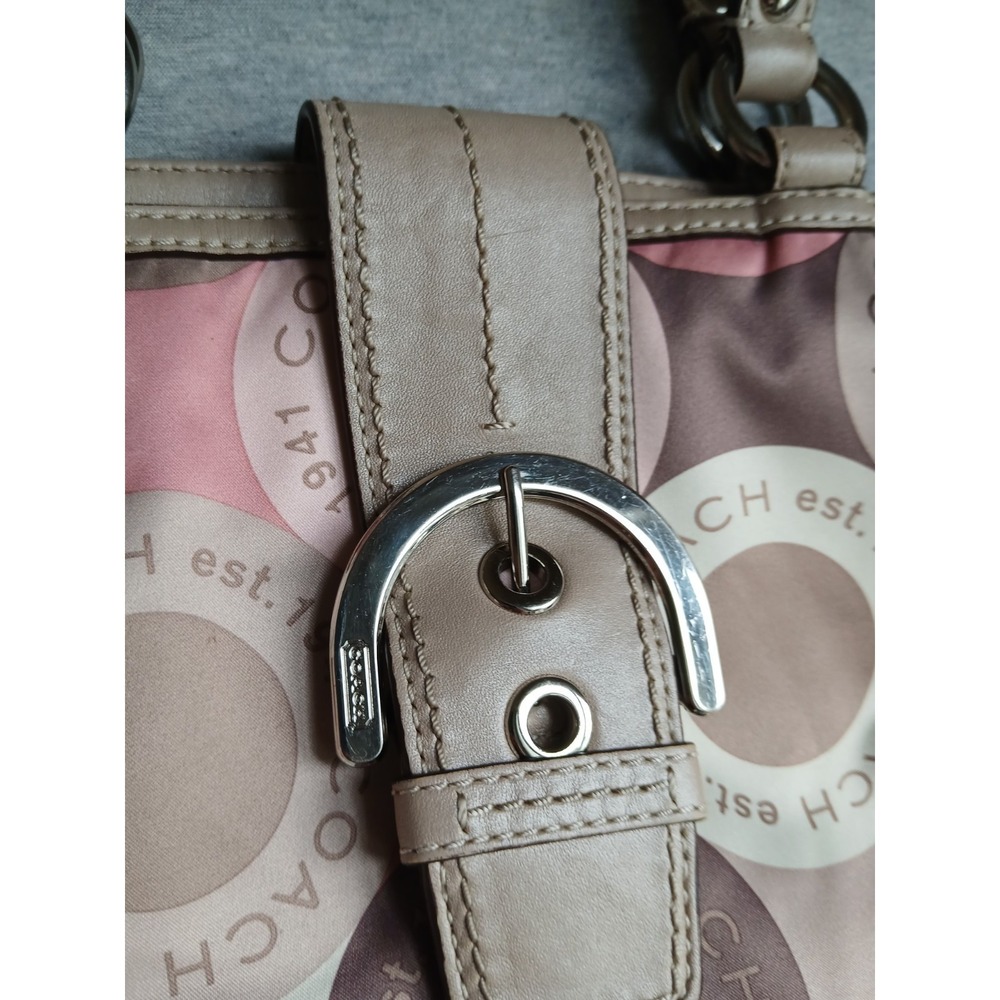 Coach Purse Soho Ashley Sateen Snaphead Tote Bag Designer K1175 F18805 - Picture 2 of 16